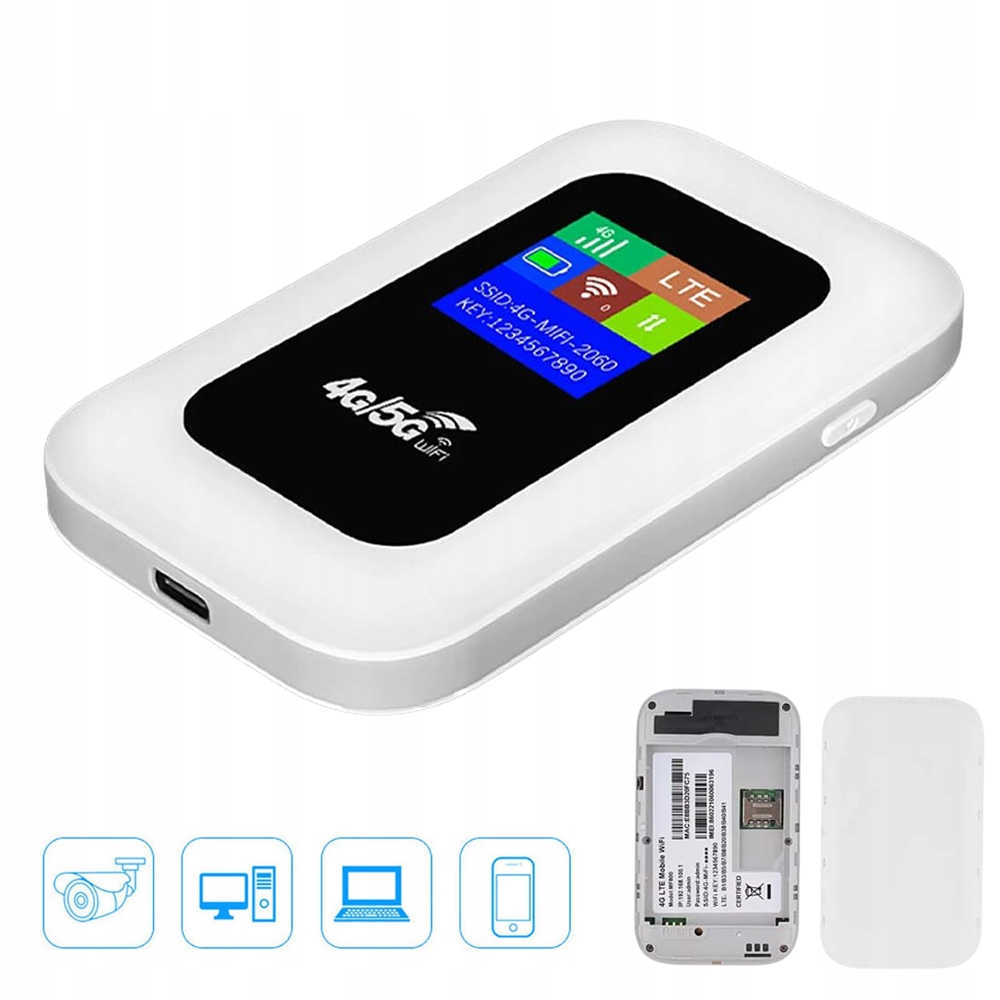 MOBILNY HOTSPOT WI-FI PRZENOŚNY ROUTER WIFI 4G LTE BEZPRZEWODOWY MODEM