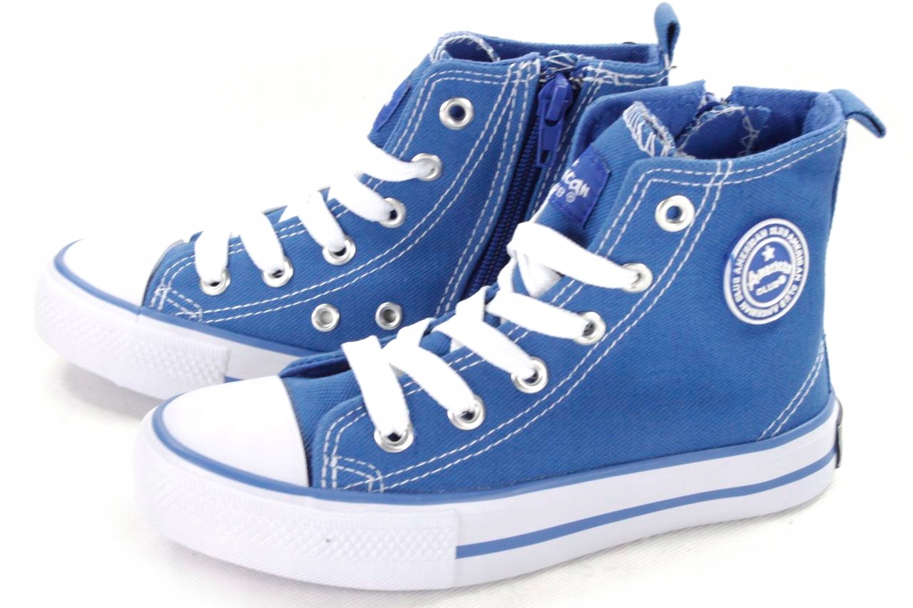 

Niebieskie Wysokie Trampki 31 American 9120