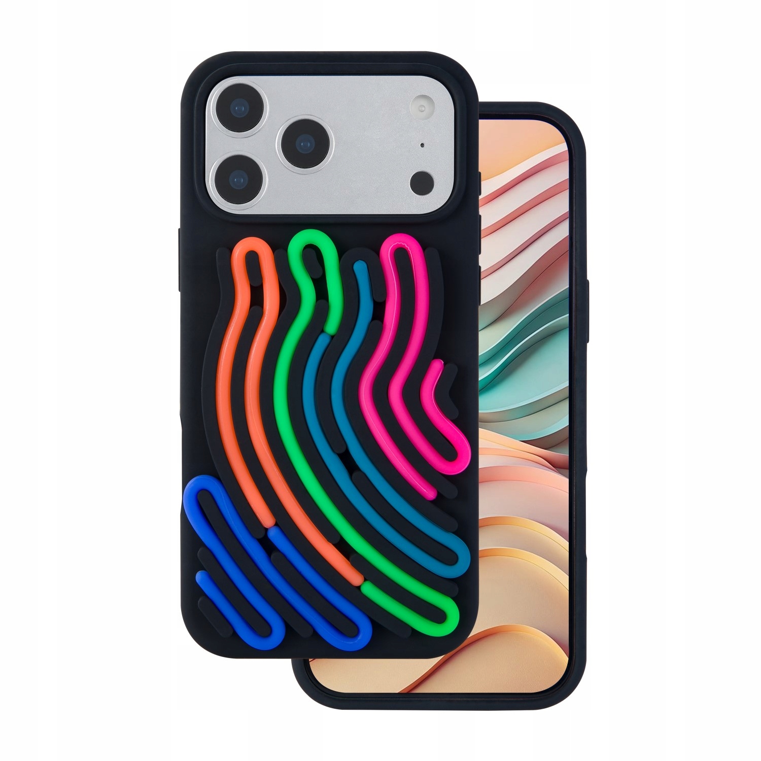 Nakładka Diy Snake do iPhone 17 Pro 6,3" czarna Tfo