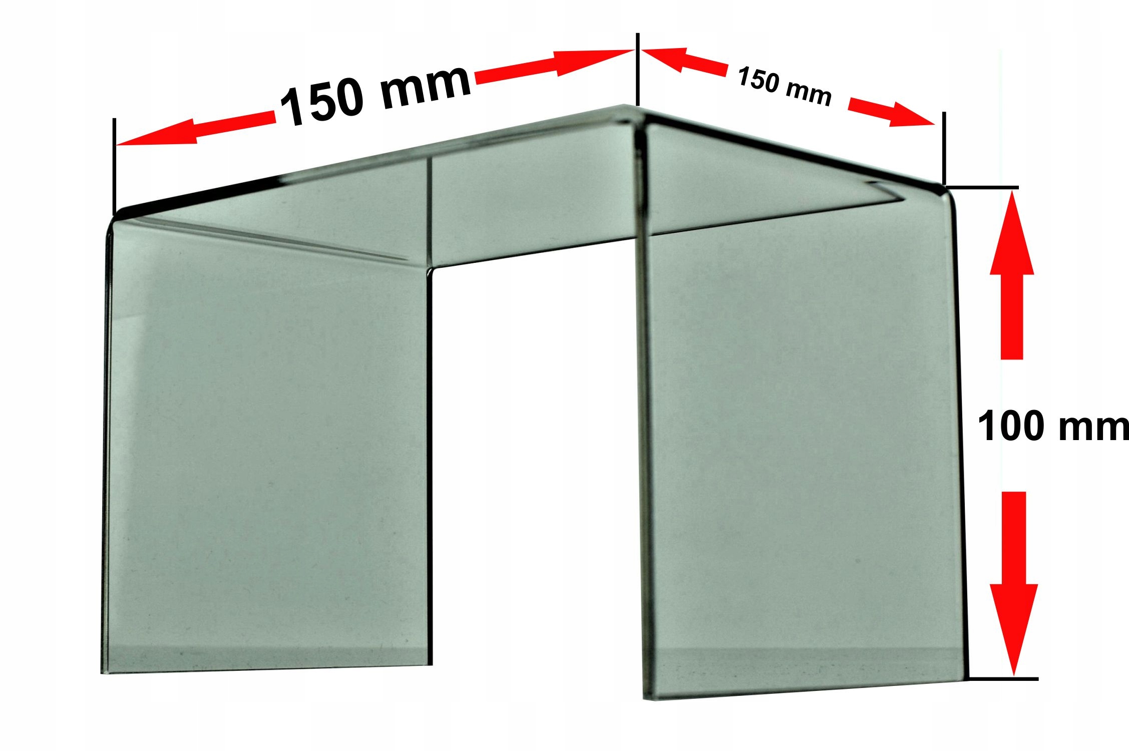 STOJAK STOPIEŃ EKSPOZYTOR PODSTAWKA PLEXI 15/15/10 grubość 3 mm Kod producenta AP01832