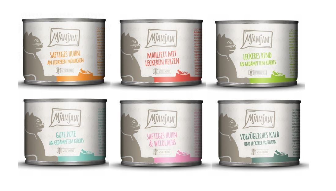 Levně Mjamjam 6x200g MIX Chutí Mokré krmivo pro kočky