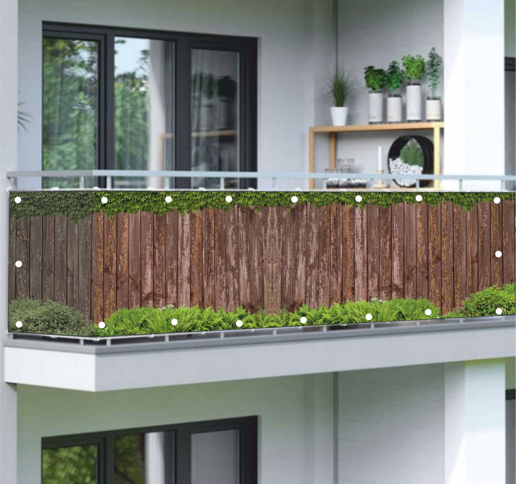 

Osłona balkonowa osłona na balkon ogrodzenie wood