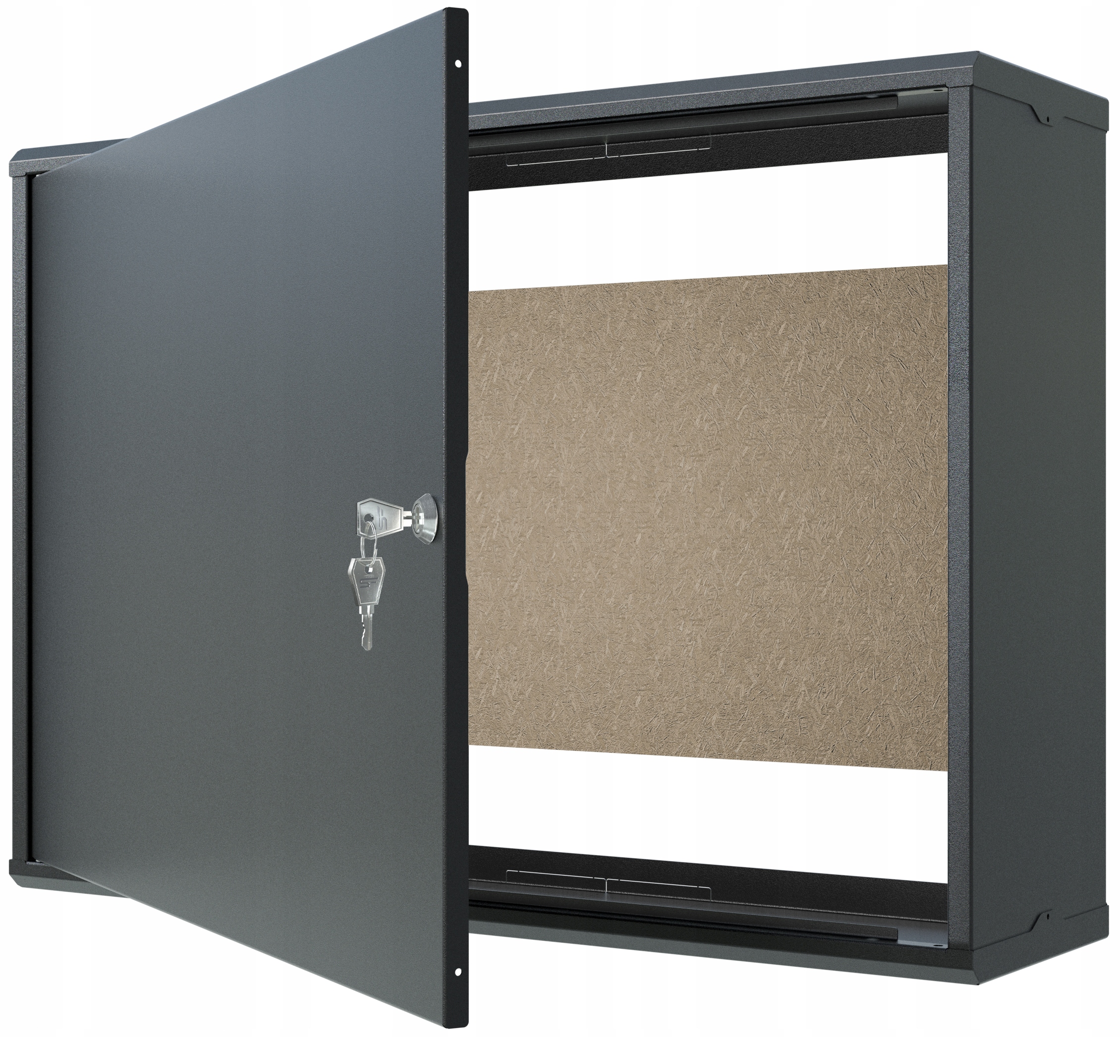 Skříň 70x50x20 cm Multimediální rozvaděč, kovová, nástěnná