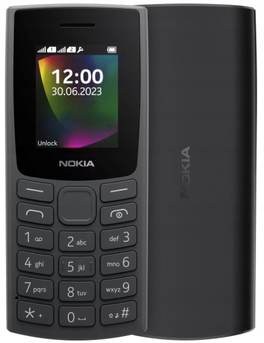 Telefon komórkowy Nokia 106 2023 TA-1564 Ds Dla Seniora Czarny