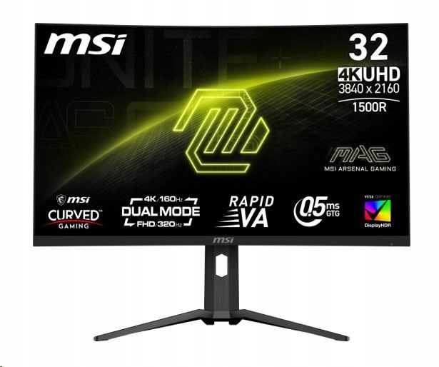 Msi Mag/ 321CUPDF/ 31, 5"/ Va/ 4K Uhd/ 160Hz/ 0, 5ms/ Čierna/ 3R Mag…