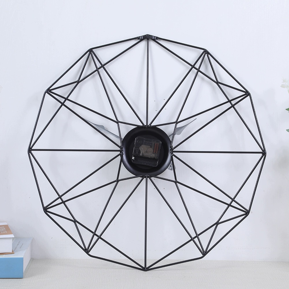 Dizajnové nástenné hodiny Modena Black 60cm