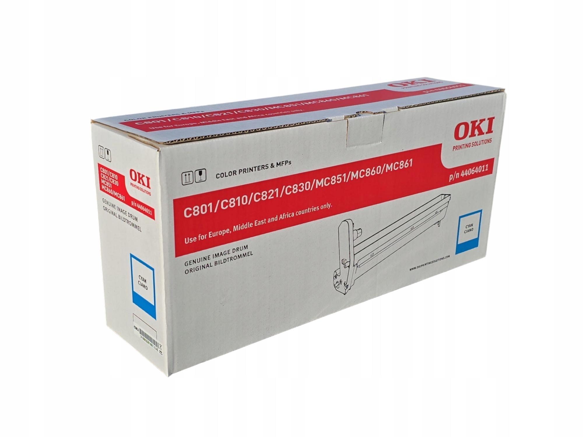 Bęben Oki 44064011 niebieski cyan do Oki C801/810/821/830/MC851/860/861