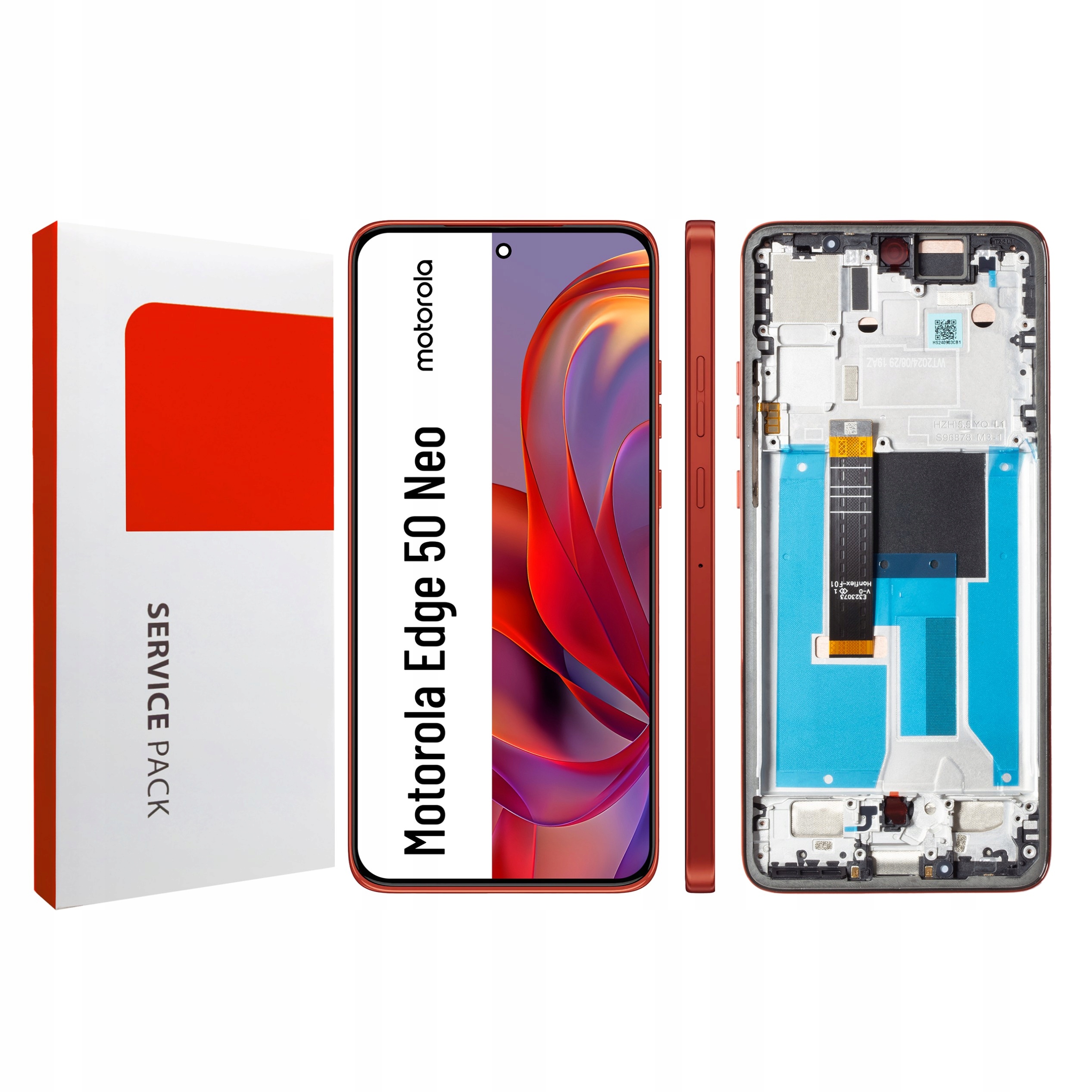 LCD pre Motorola Edge 50 Neo Originál Zila Rýchly rámček Poinciana XT2409-1