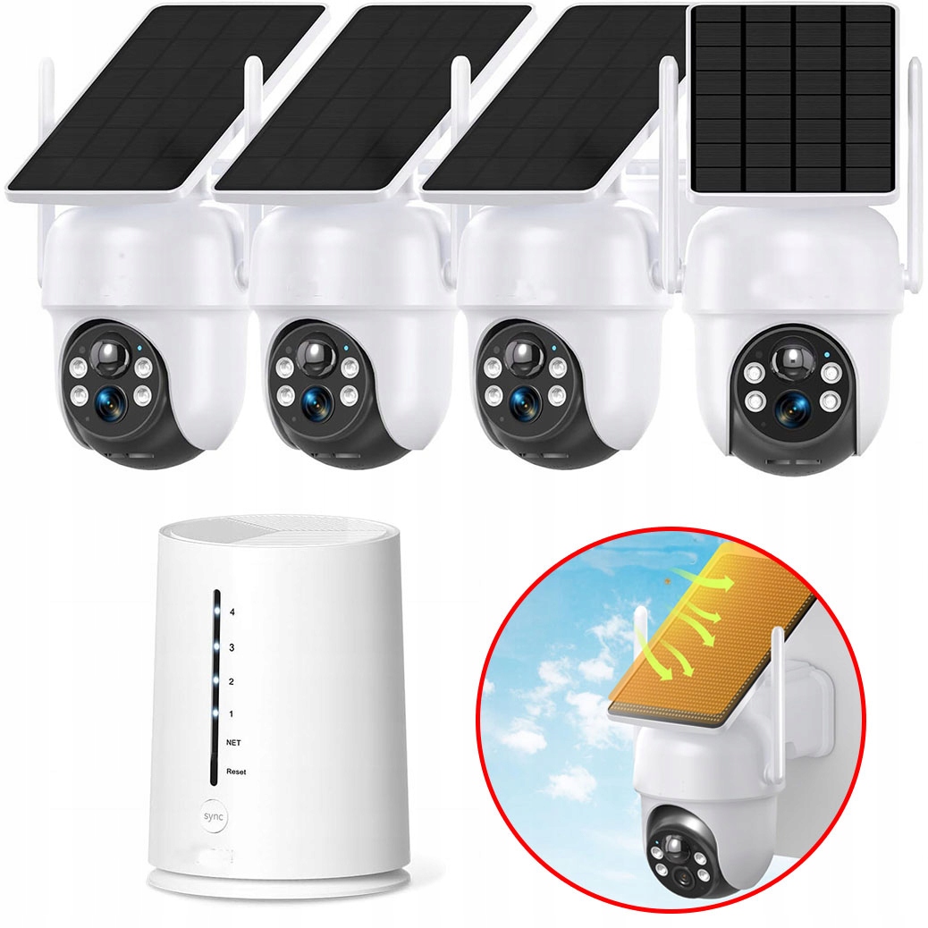 Monitorovací Sada 4 Bezdrátová Kamera 4MPX Wifi Náhled Aplikace