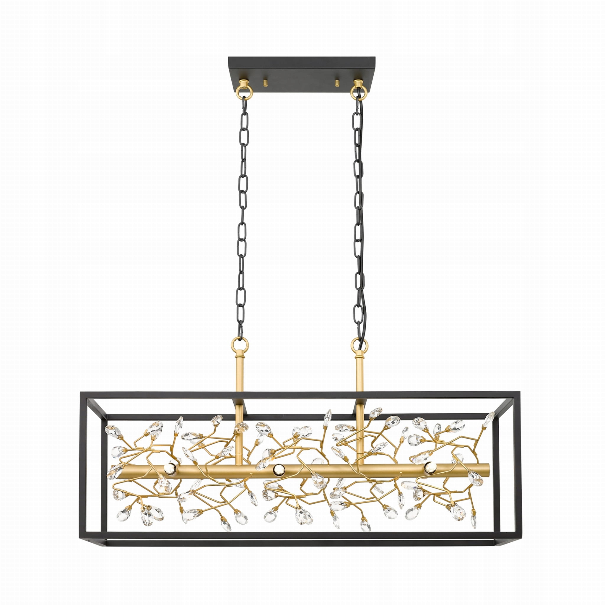 Luxusný stropný previs obdĺžnikového tvaru do spálne Spring G9