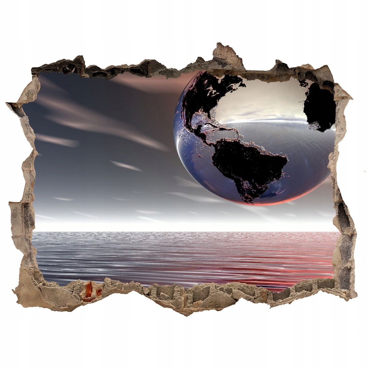 

Foto zdjęcie dziura ścienna Planeta Ziemia 120x81