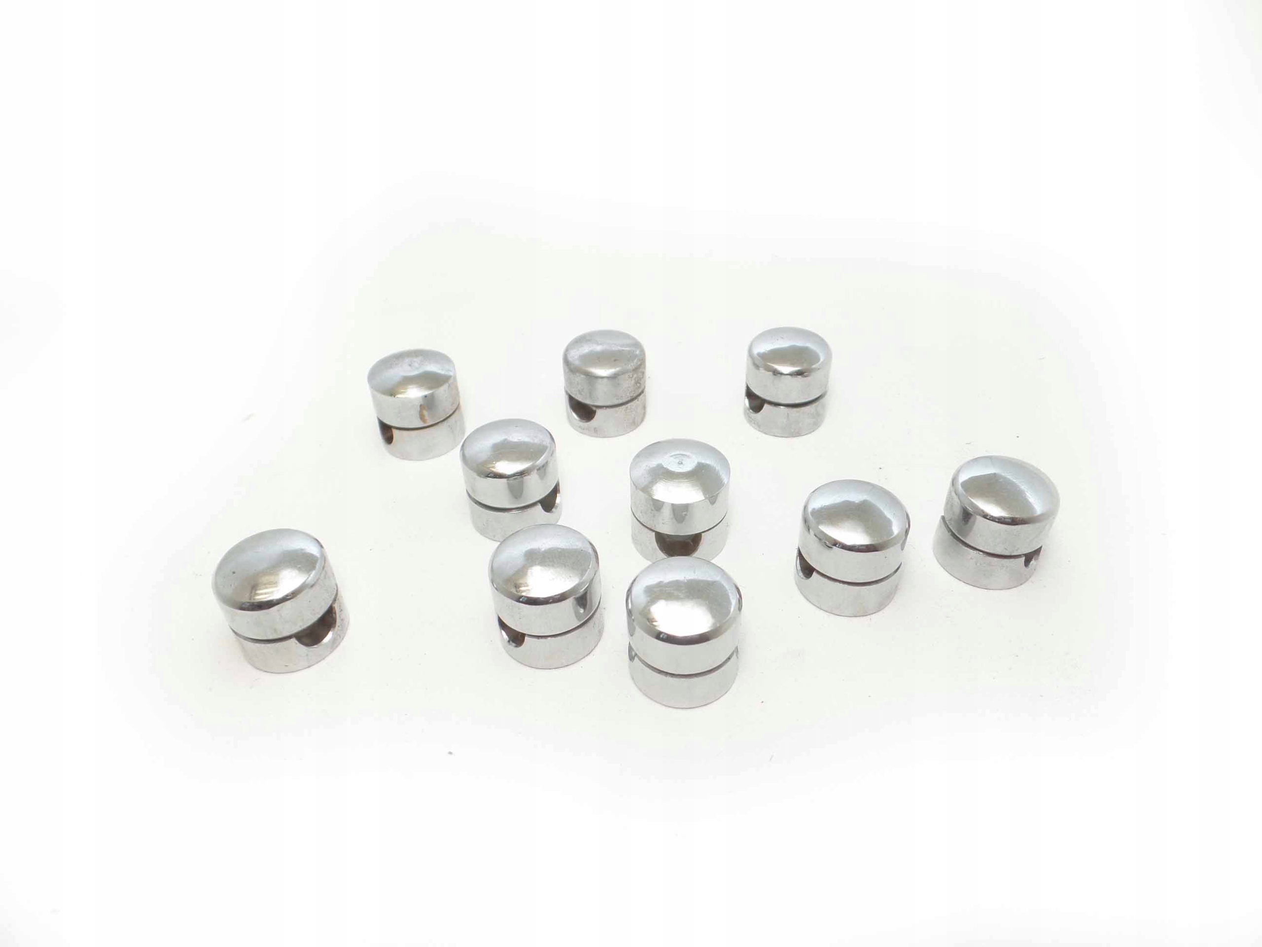 UCHWYT KABLA W OPLOCIE MOSIĘŻNYM CHROM 10 SZT