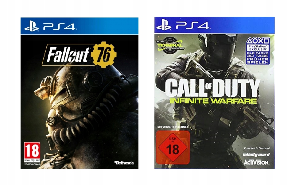 PS4 ZESTAW FALLOUT 76 & COD INFINITE WARFARE