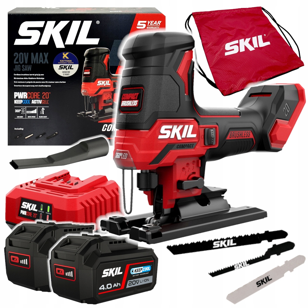 Wyrzynarka akumulatorowa Skil 20V 3440 2x4.0Ah