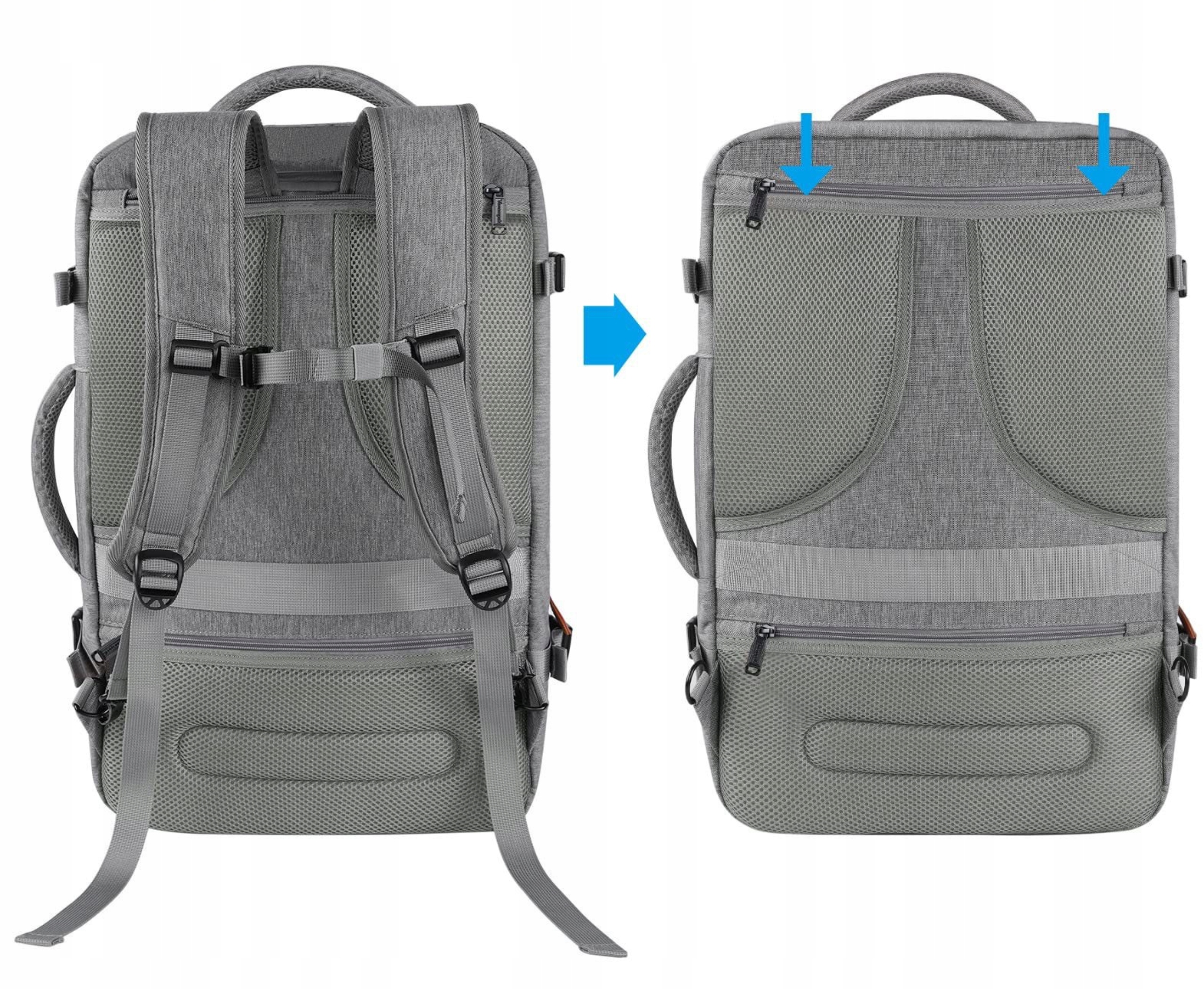 PLECAK PODRÓŻNY DO SAMOLOTU PODRĘCZNY RYANAIR ORGANIZERY GRATIS ZAWIESZKA EAN (GTIN) 5905930941155