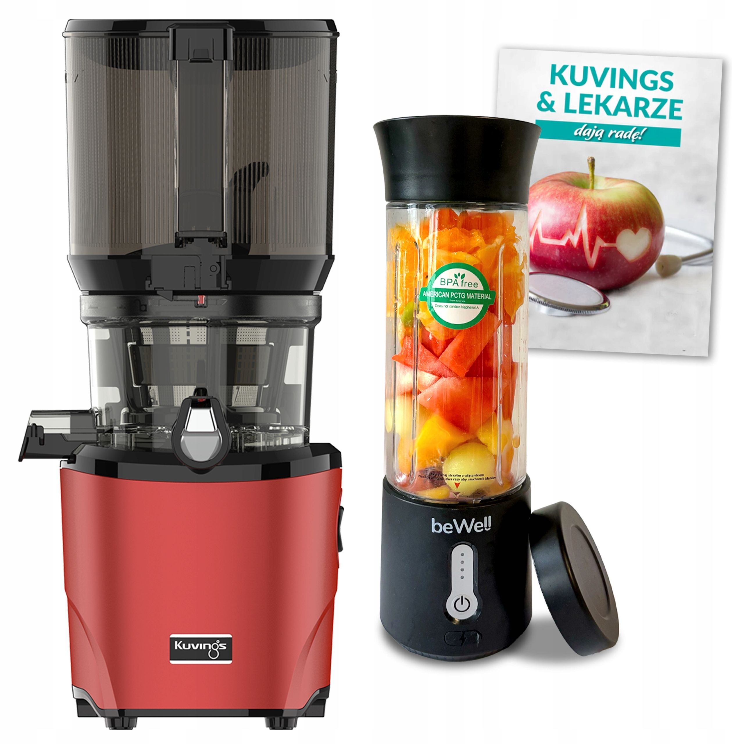 Kuvings AUTO10S Volnootáčkový Odšťavňovač Na Šťávy Z Ovoce Zeleniny Dárky