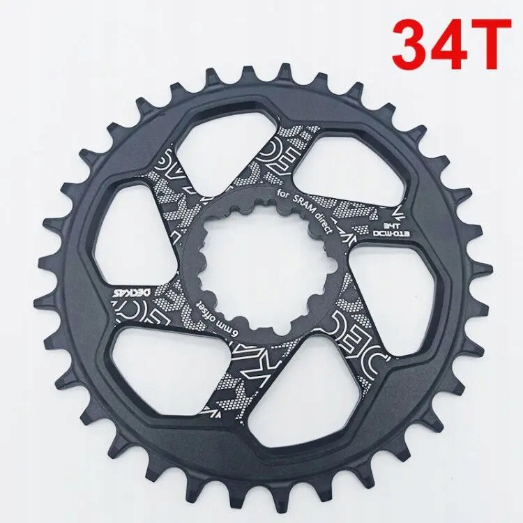 Zębatka okrągła direct mount Deckas 34T Offset 6mm Sram Eagle XX1 X01 Gx