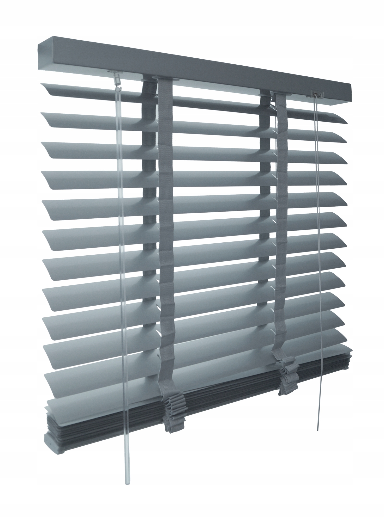 Żaluzja ścienna aluminiowa 50mm jasnoszara 100 x 175 cm