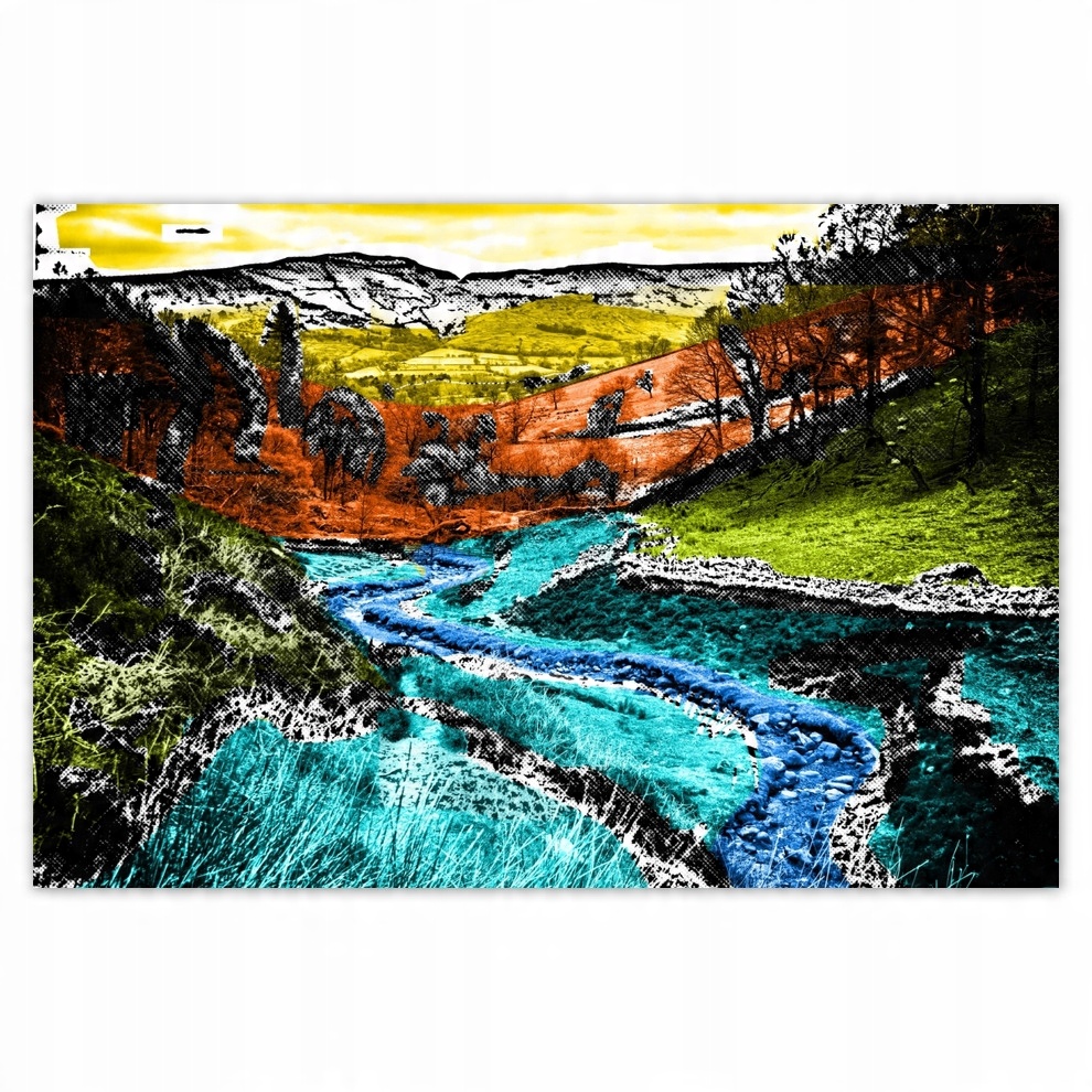 

Plakaty 93x62 Pejzaż w stylu komiksowym