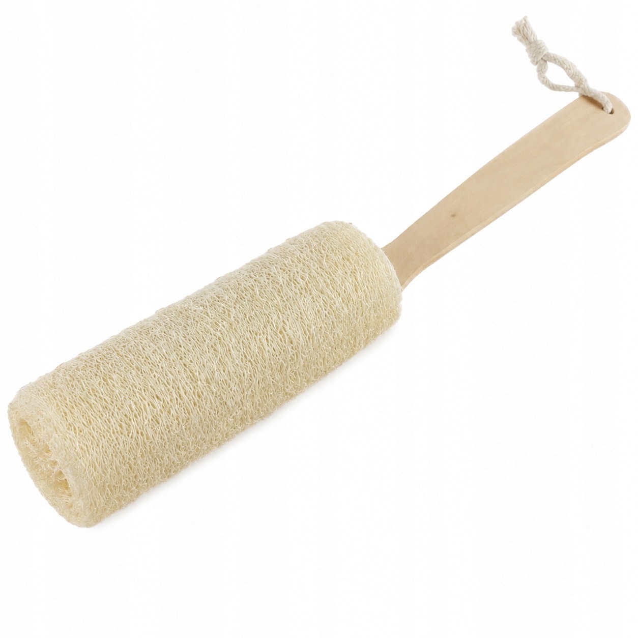 Szczotka do mycia pleców gąbka Luffa Loofah z drewnianą rączką 46 cm 24 szt