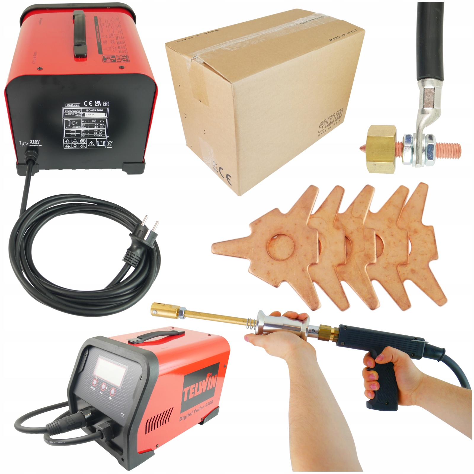 Spotter Spoter Blacharski Telwin 5500 Digital Car 230V Svařovací stroj na plech