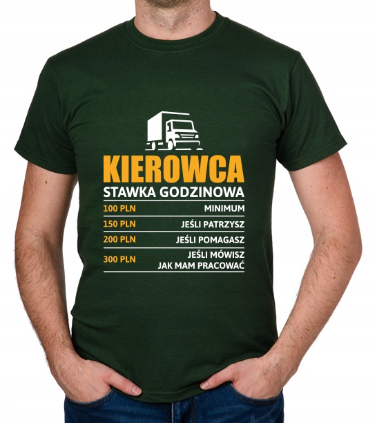 

koszulka Kierowca stawka godzinowa dostawczak