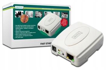 Digitus Tiskový server Usb, 1 port, 1x RJ45, 1x Usb A, Usb 2.0 Pro všechny