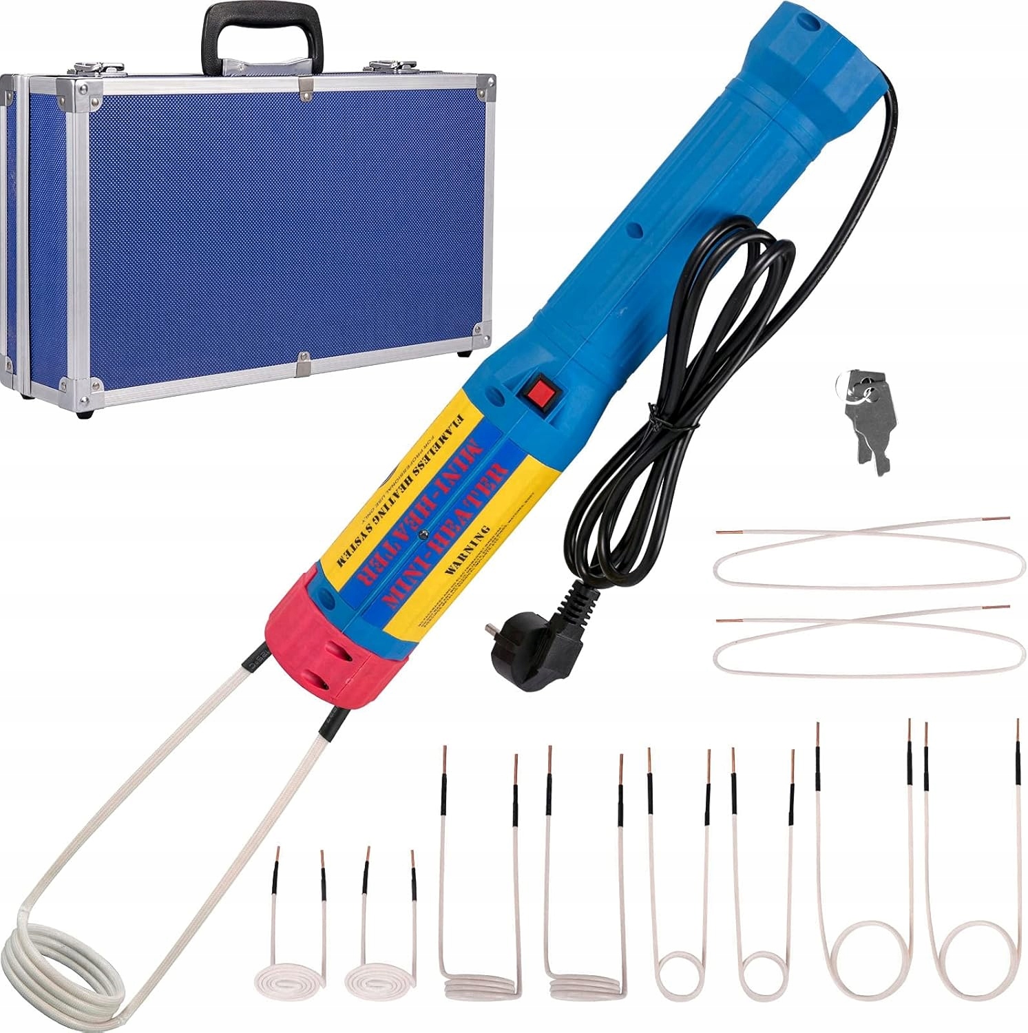 Vevor Magnetické indukčné vykurovanie 1000 W indukčný ohrievač 10 cievok