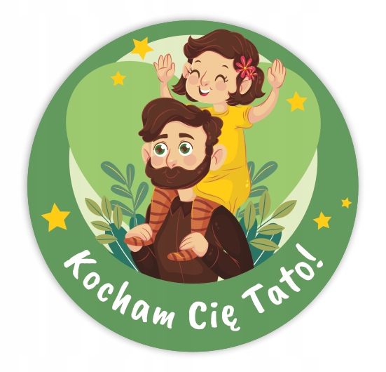 

Naklejki Dzień Taty Kocham Cię Tato! (24 sztuki)