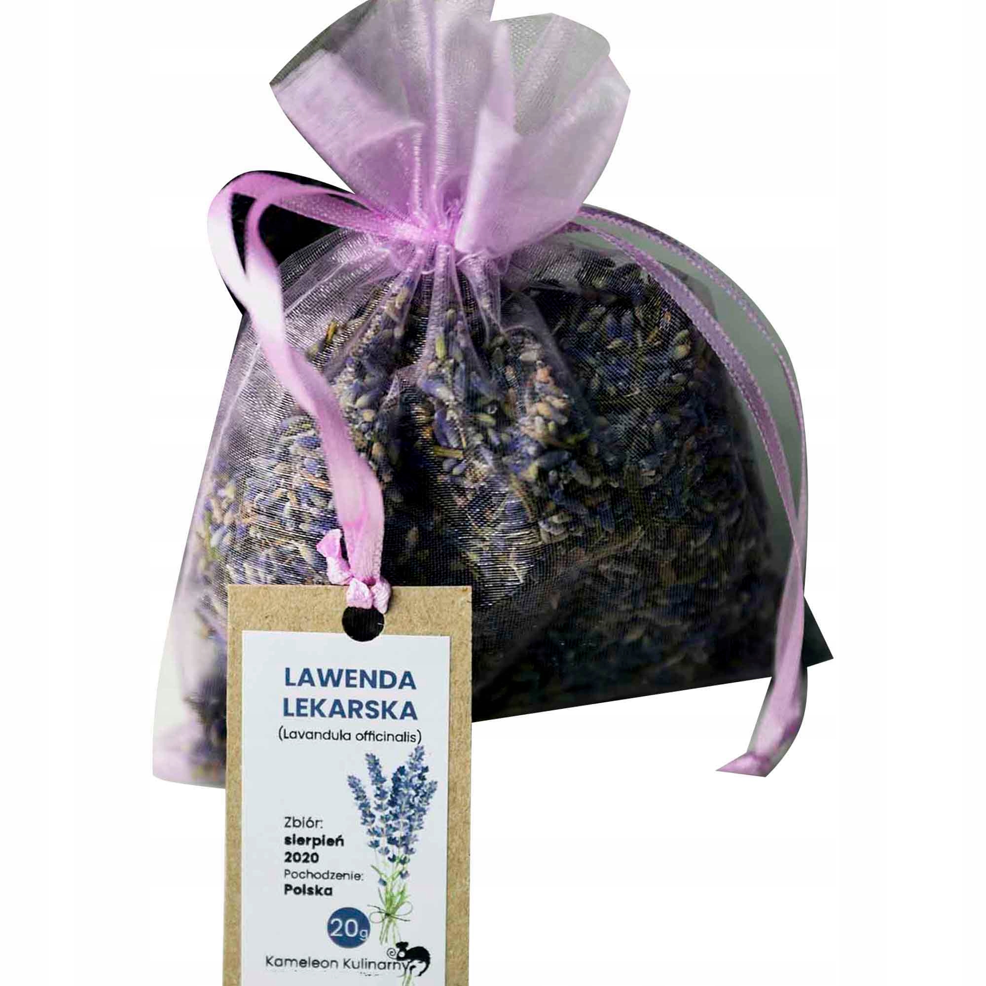 

Lawenda Lekarska kwiat suszona saszetka na mole M