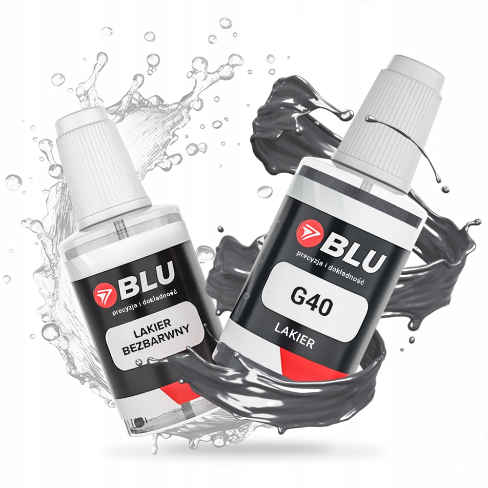Lakier zaprawka samochodowa G40 Klar szary moonstonegrey do Opel 20ml Blu