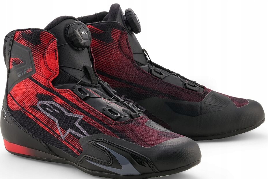 Motocyklové Topánky Alpinestars Celer Vented Black/red (40.5) 2510226-1303-8