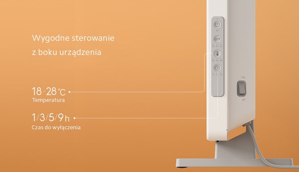 Grzejnik elektryczny Mi Smart Space Heater S 2200W Liczba poziomów mocy 3