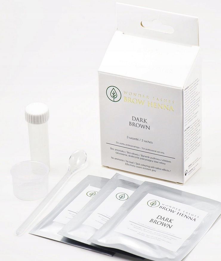 

slay Henna pudrowa dark brown zestaw 3 saszetki