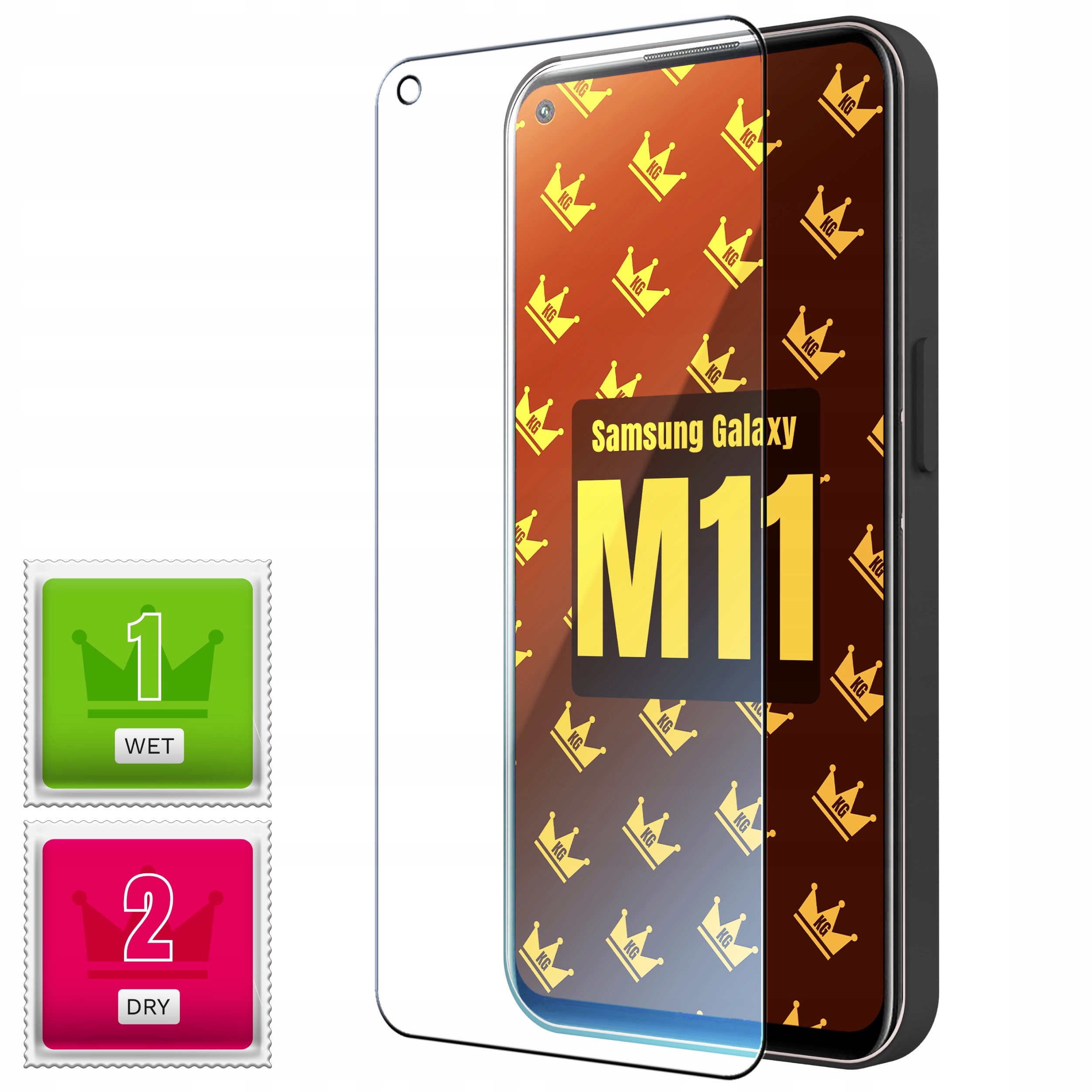 Szkło Hartowane do Samsung Galaxy M11 A11 (9H, płaskie 2.5D, ochronne)