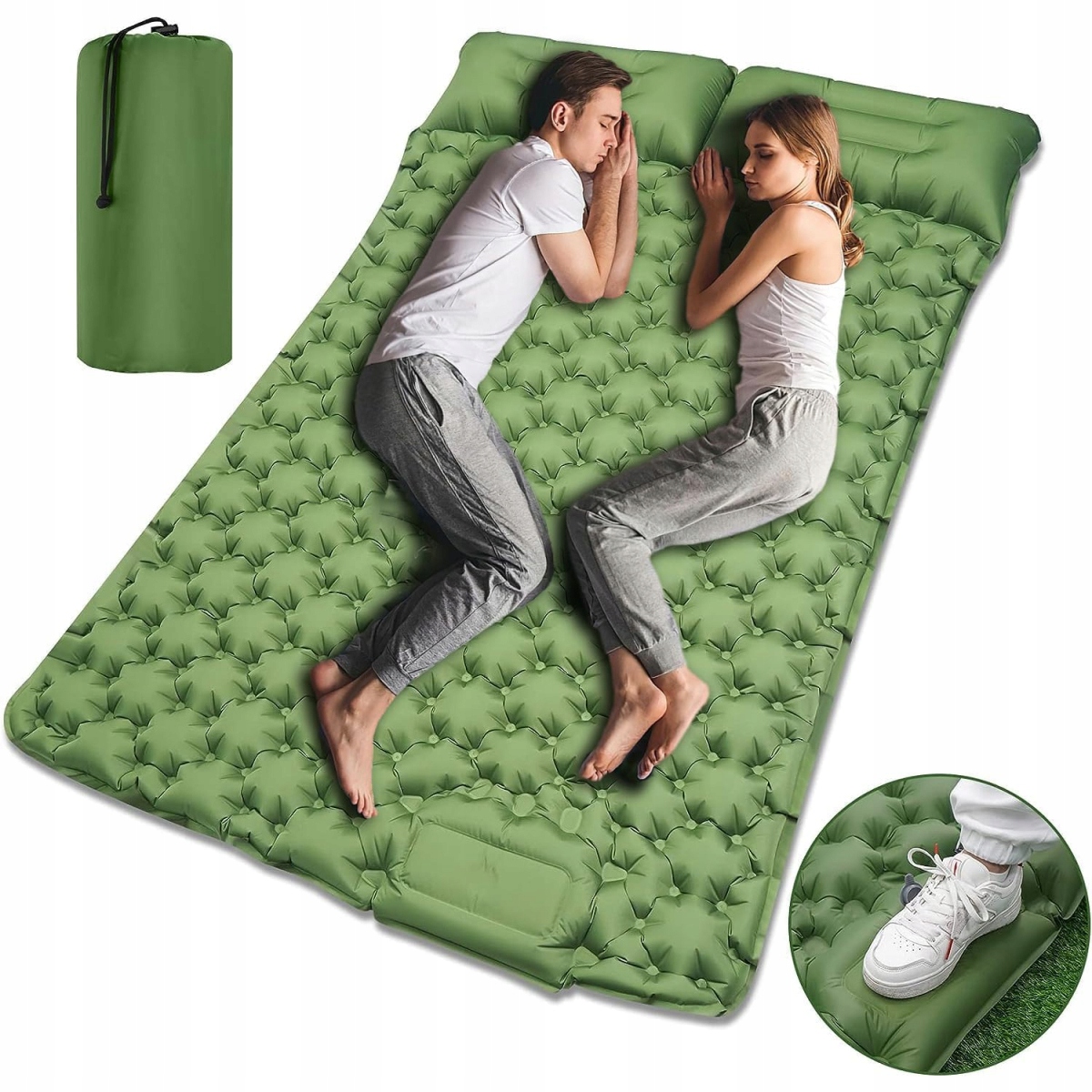 Matrace Dvoulůžková Kempingová Turistická Podložka 125x195x10 cm