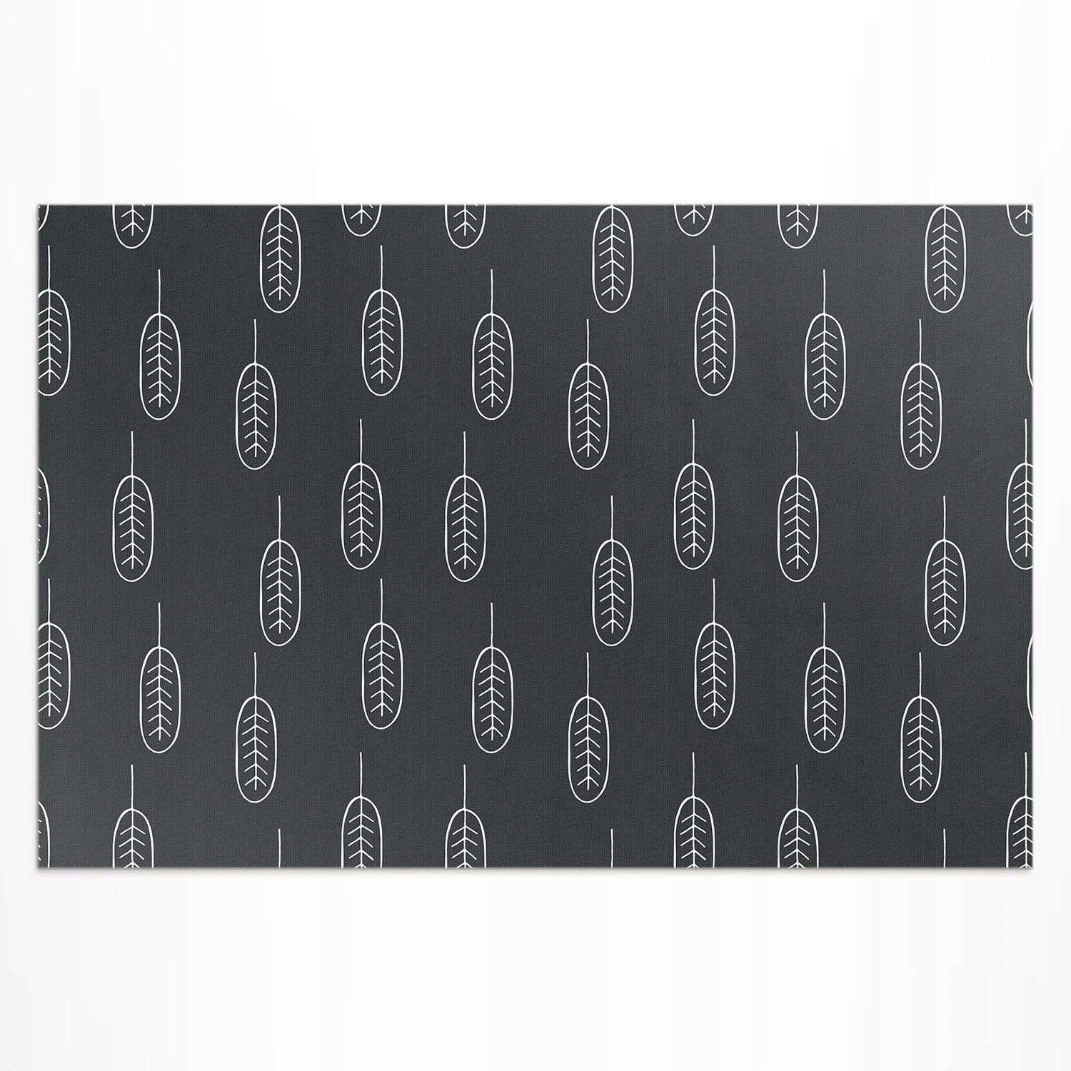 Vinylový Uv balkónový koberec Rozmer: 120 x 80 cm Minimalistické boho listy