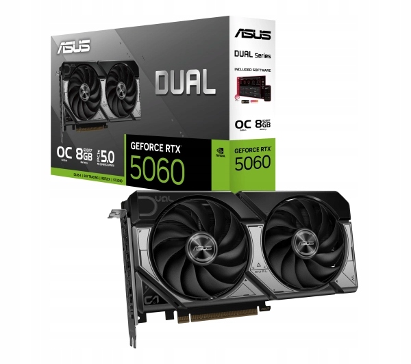 Grafická karta Asus Dual GeForce Rtx 5060 Oc Edition 8 Gb Gddr 7