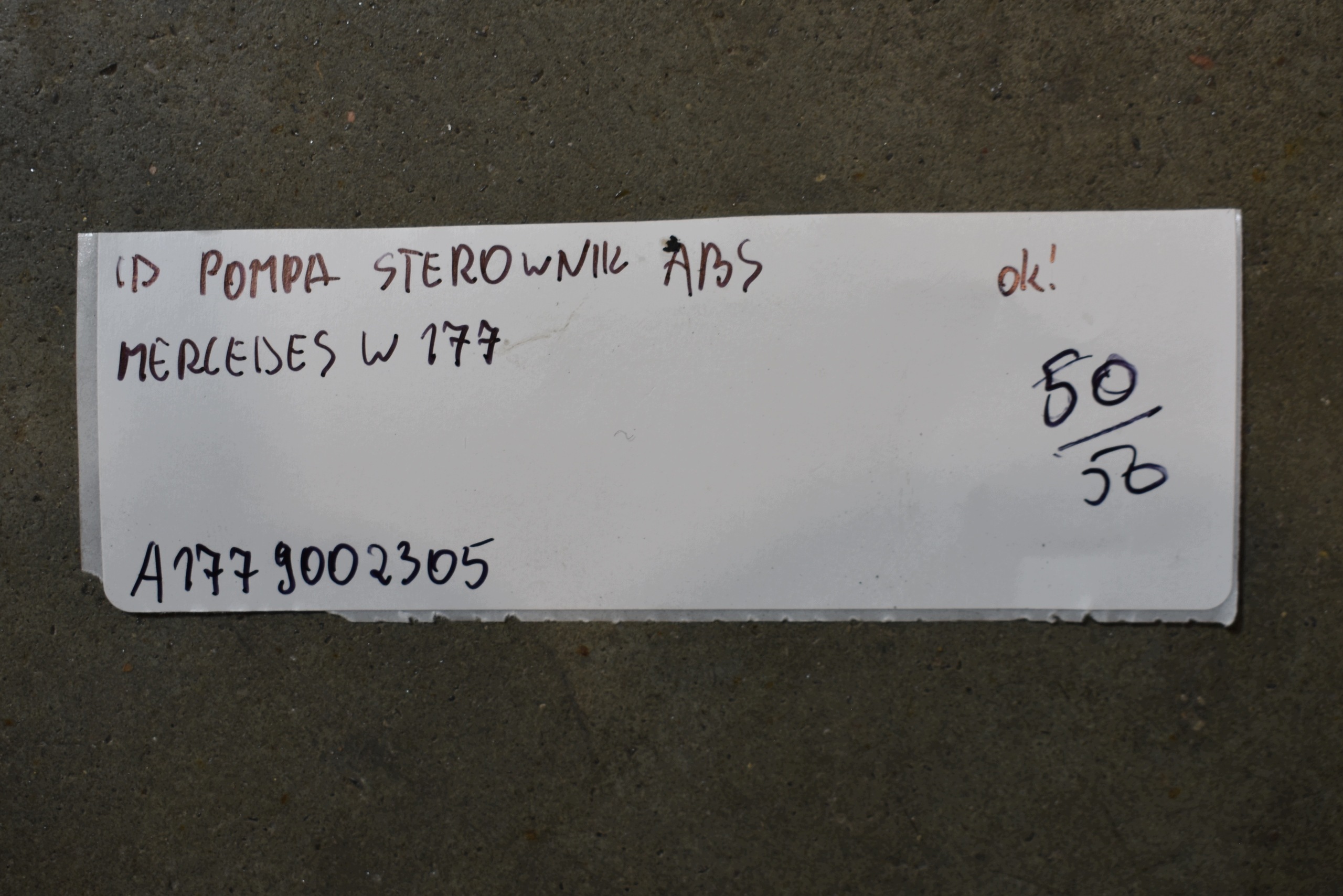 perfect condition pump control unit ABS MERCEDES W177 1