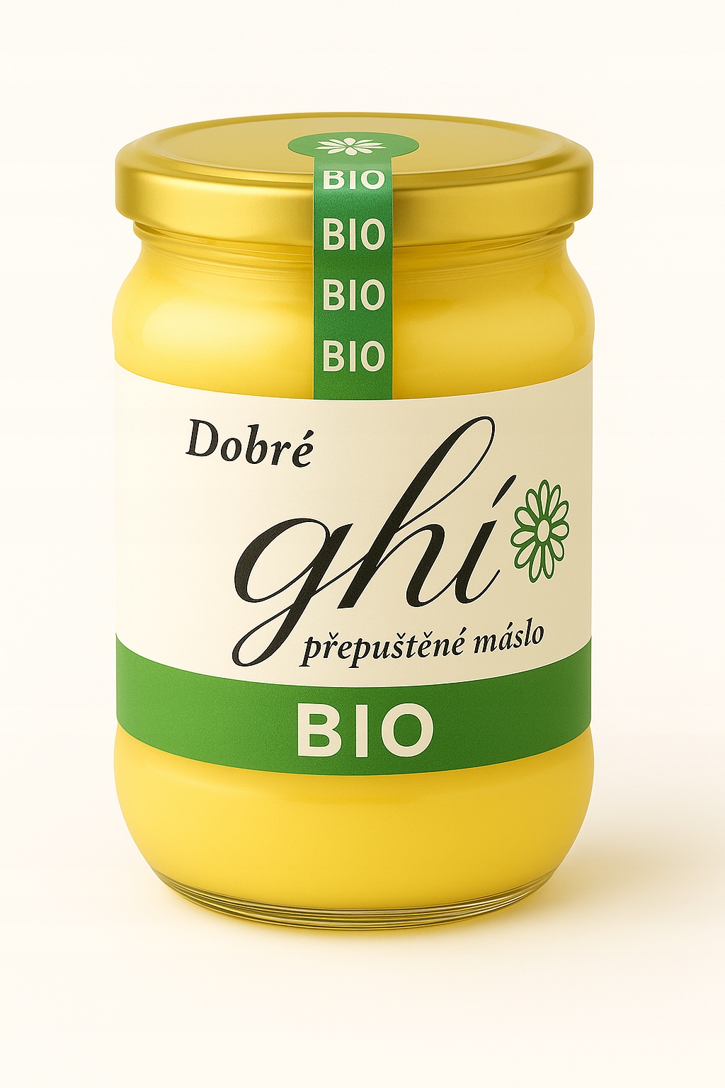 Ghí Ghee Bio – přepuštěné máslo 5 ks × 720 ml Bez laktózy