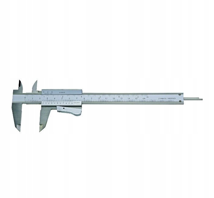 Analogový Posuvník 150 x 40 MAUb 0.02 Monoblok S Hloubkoměrem Inox