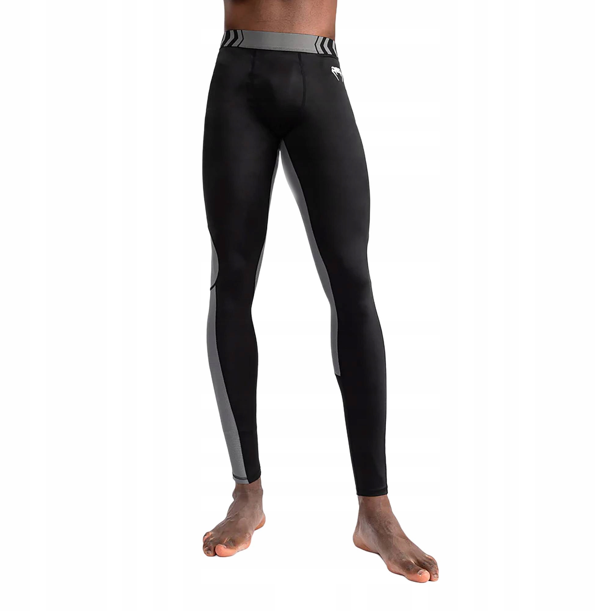 Legginsy treningowe męskie Venum Tempest Spats black/ grey L