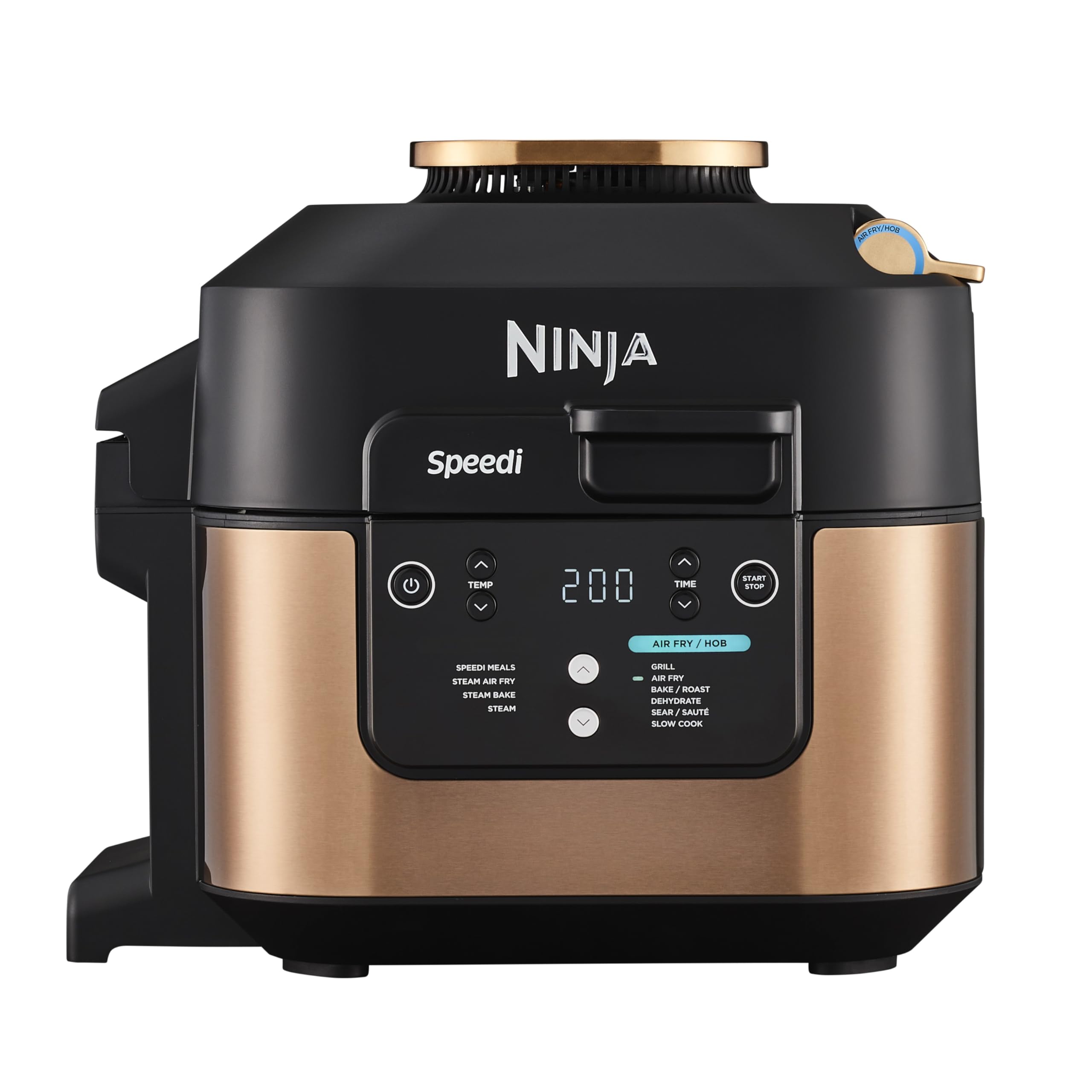 NINJA Speedi Multicooker 5.7L 10-in-1 Fryer Slow Cooker Grill Black Copper