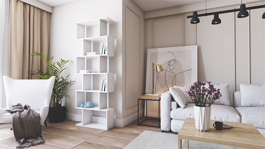 Regał Torino modułowy otwarty szafka biały Kolekcja Regał