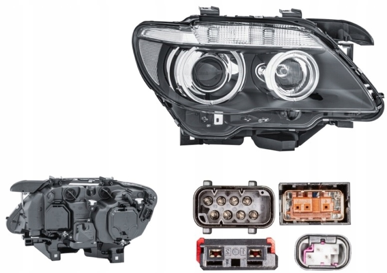 REFLEKTOR PRAWY BMW 7 E65 E66 05-08 KSENON HELLA