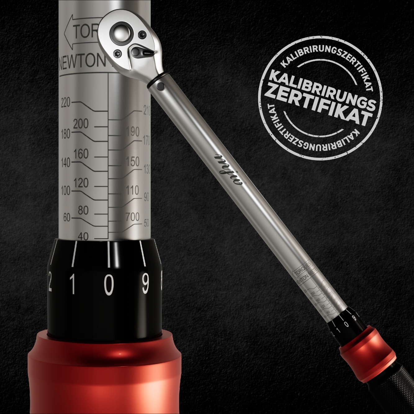 Klucz dynamometryczny 1/2" 72T 40-220 Nm Kod producenta 981008