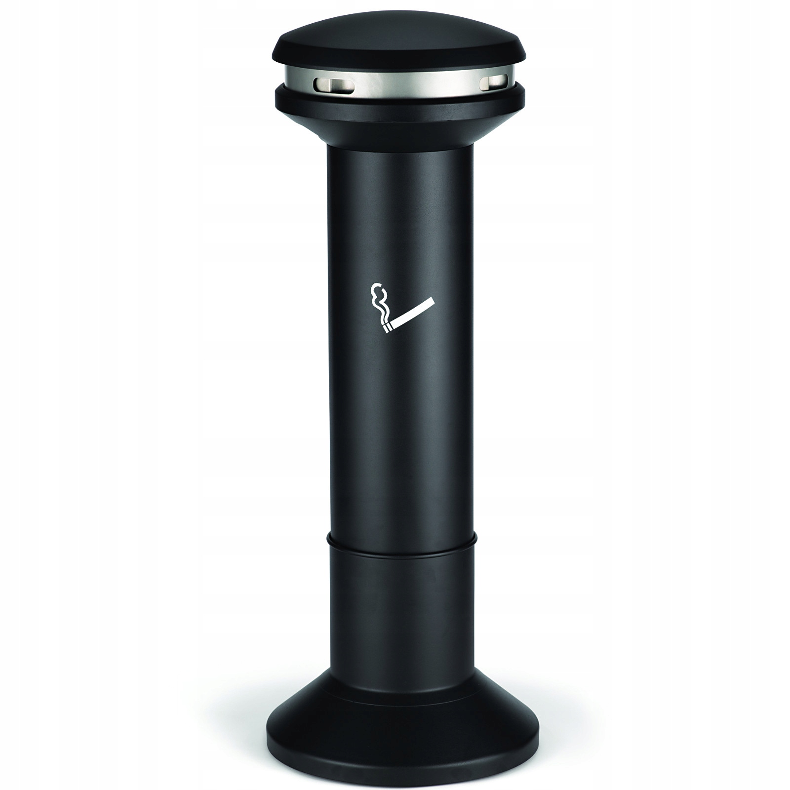 Levně Popelník černý s nádobou 15 l