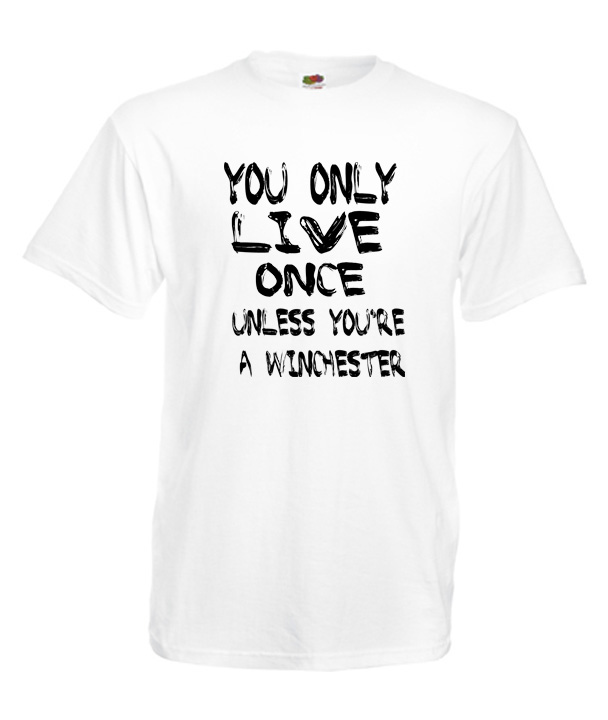 

XXXL Koszulka Męska Supernatural Winchester Wzory