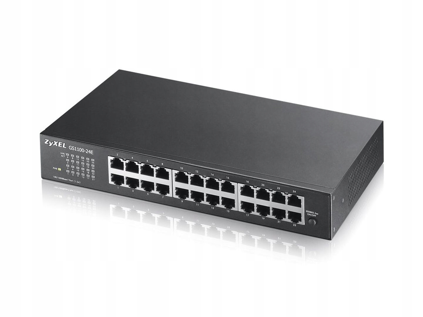 Zyxel 24xGb fanless rack switch GS1100-24E v3