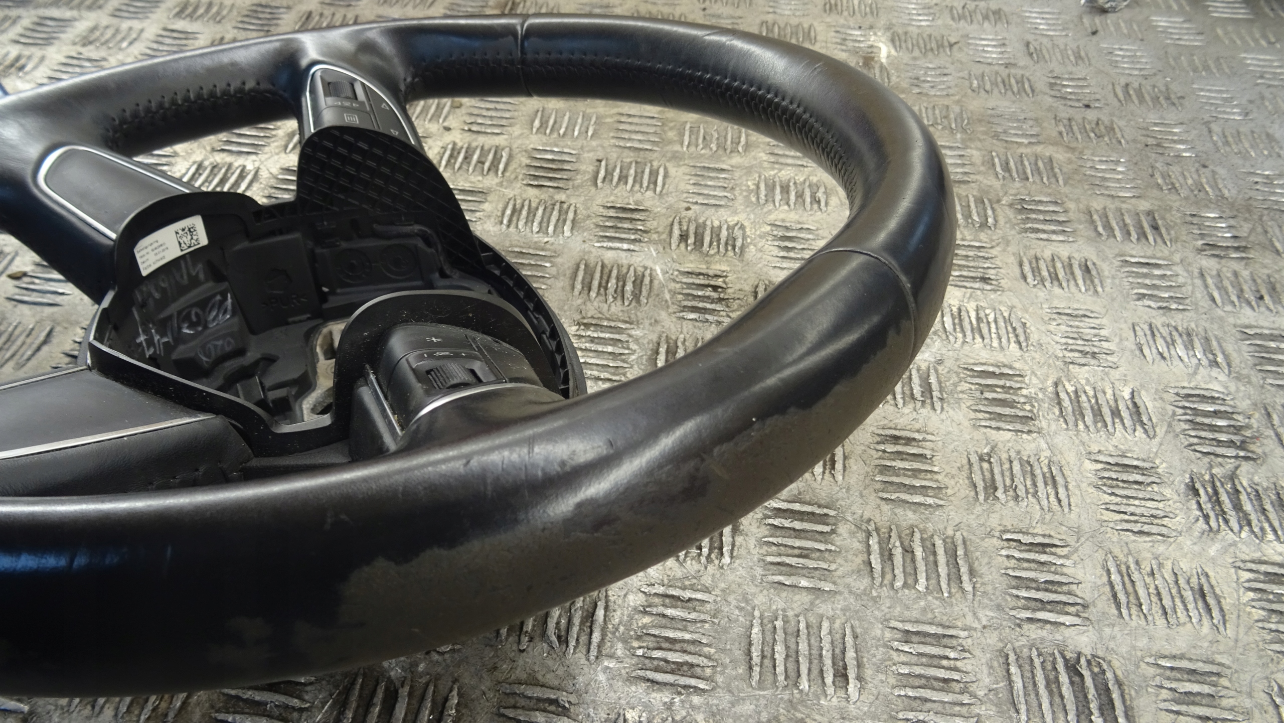 steering wheel, AUDI A3 8V 8U0419091B black leather